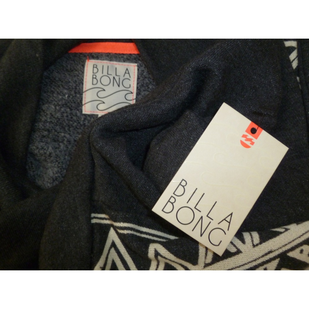 Billabong Small Sweater French Terry Grey NWT - Picture 3 of 3